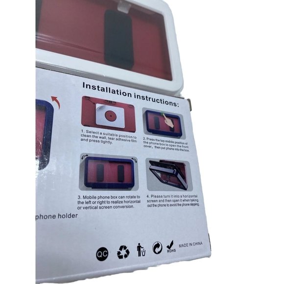 Bathroom Shower Phone Holder, New Waterproof Wall mounted Phone Box, White, iPh - Picture 10 of 10